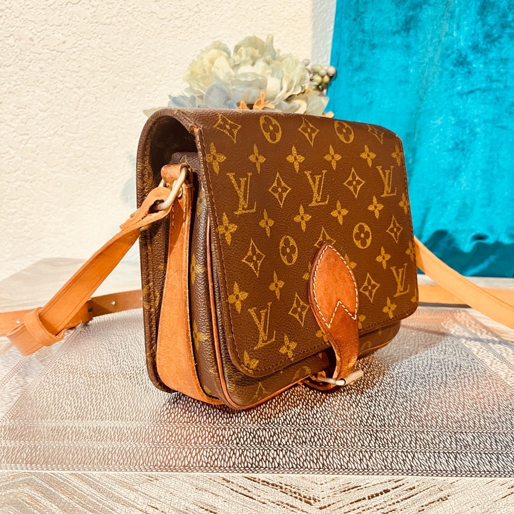 Louis Vuitton Monogram Crossbody Bag Brown Tan - Picture 5 of 14